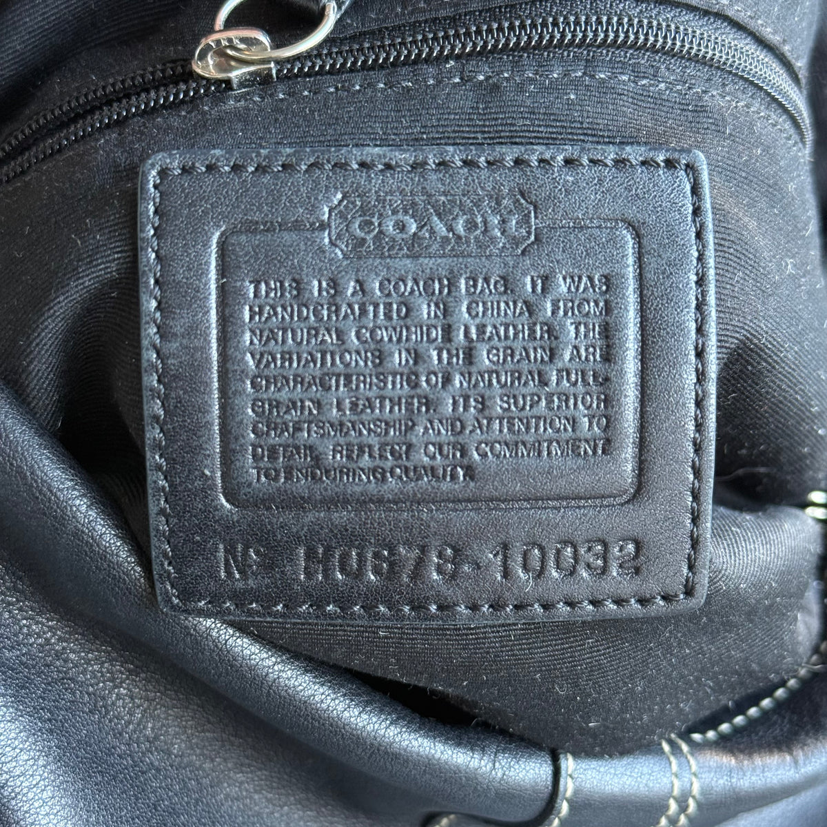 Vintage Coach Leather Hobo Bag