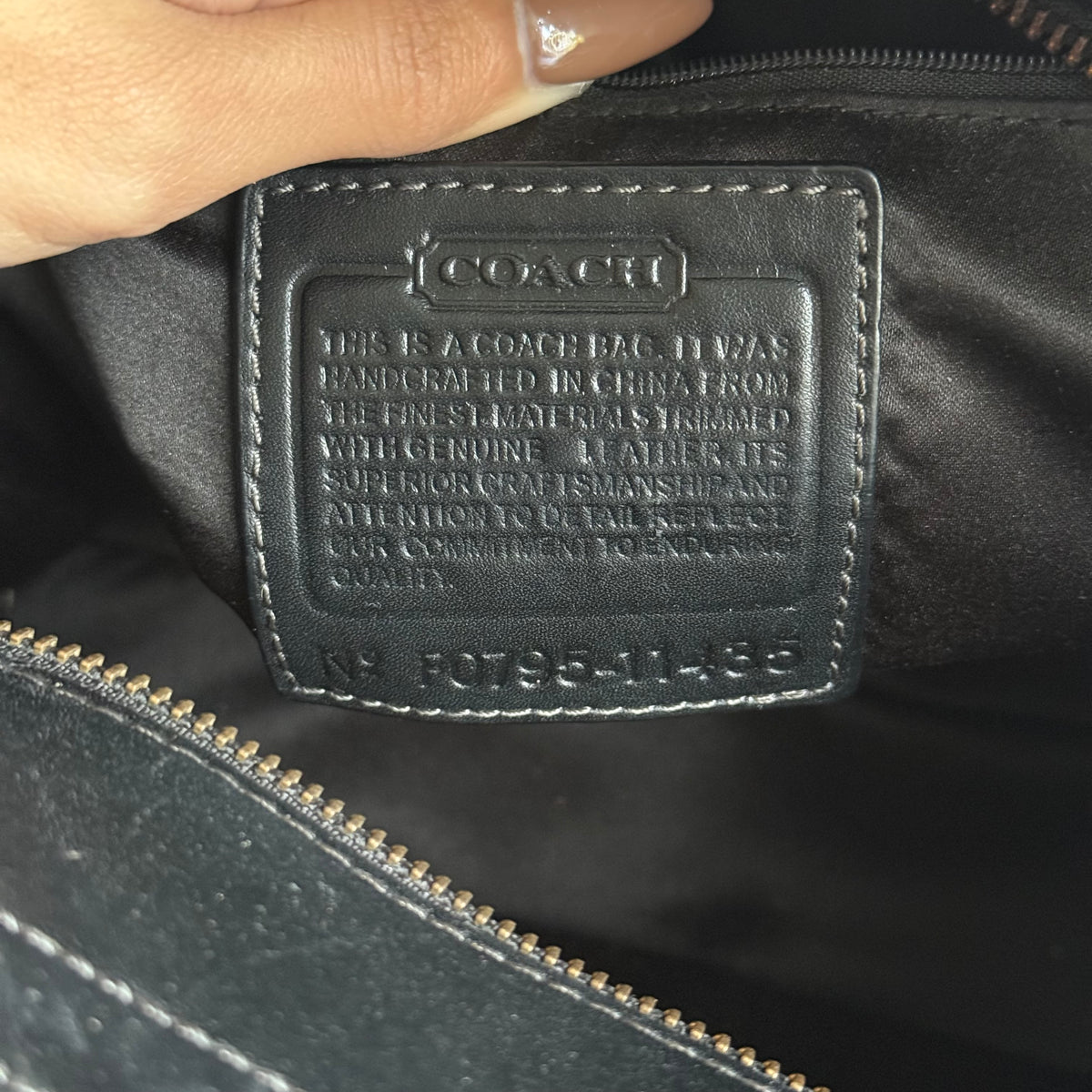 Vintage Coach Bleecker Signature Flap Shoulder Bag