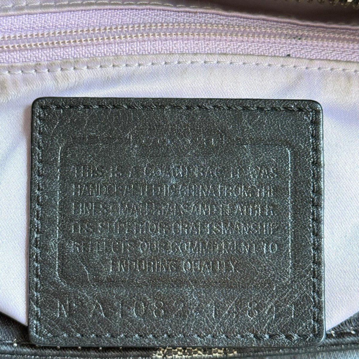 Coach Op Art Charm Tote