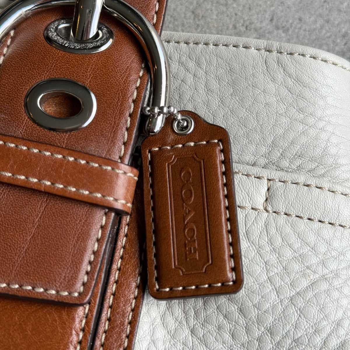Vintage Coach Soho Buckle Leather Tote