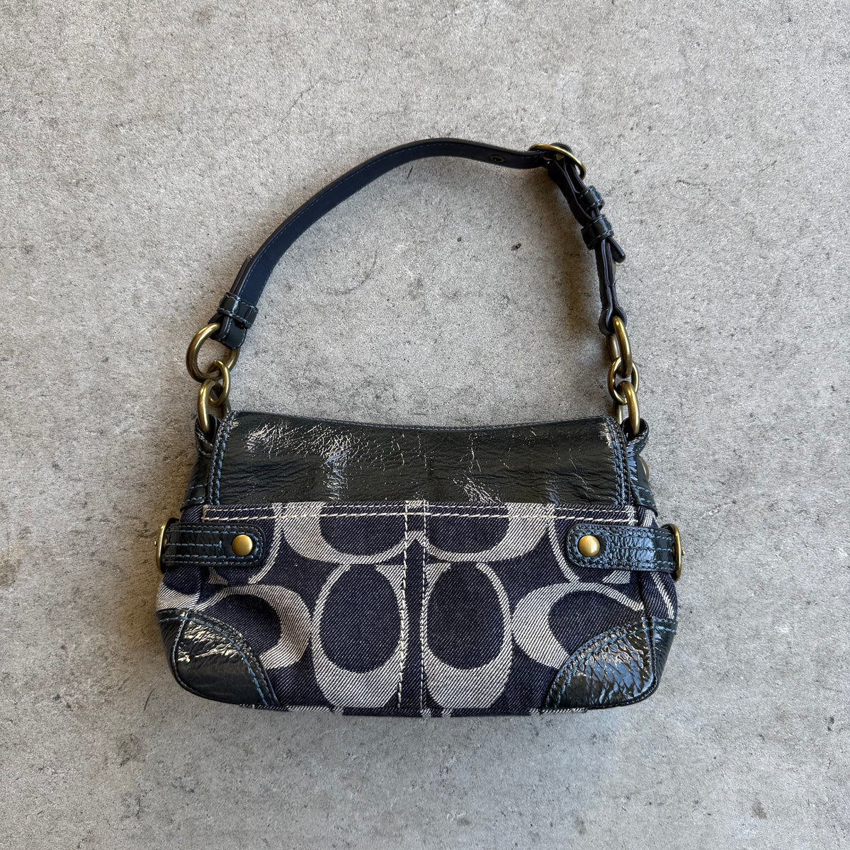 Vintage Coach Bleecker Denim Soho Shoulder Bag