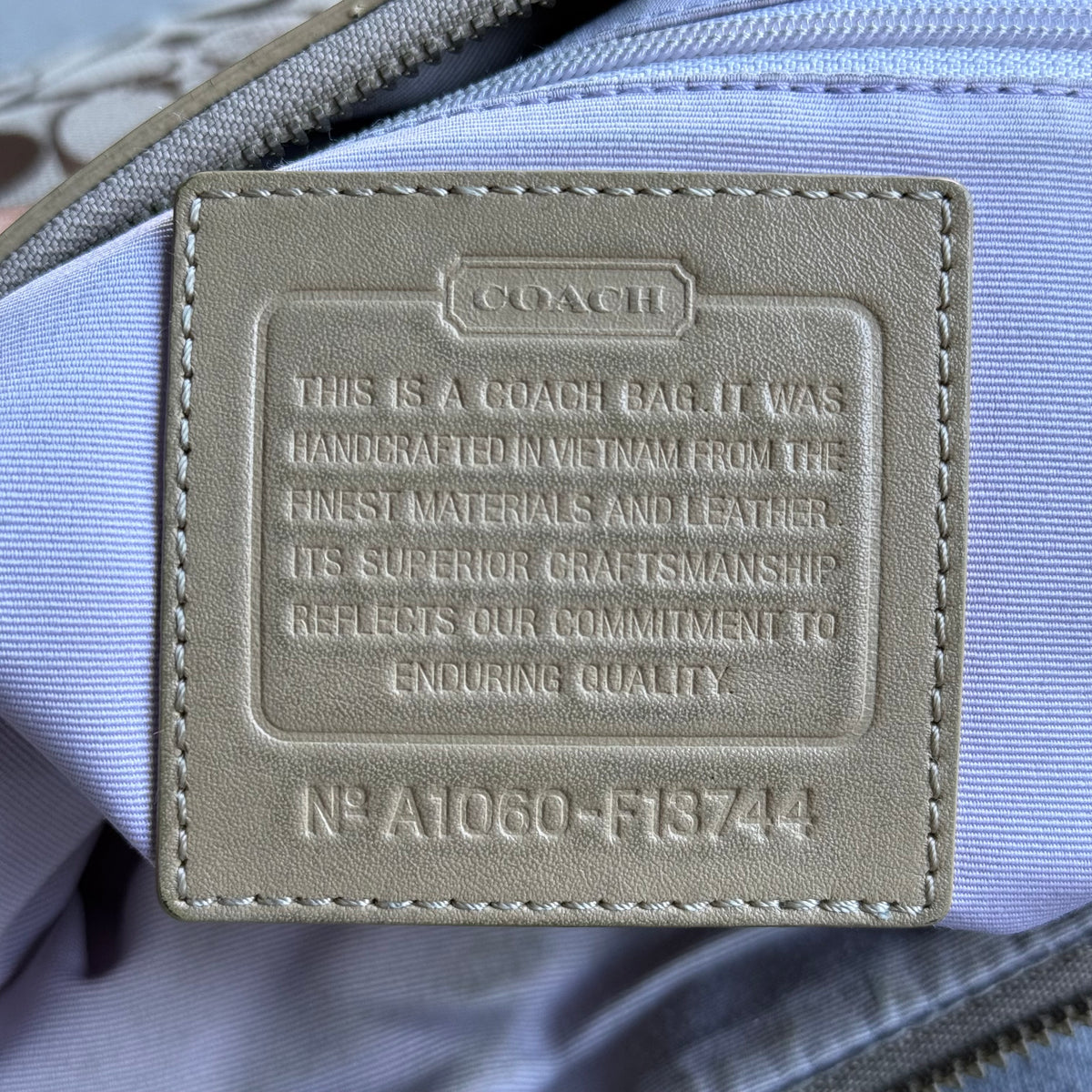 Coach Signature Jacquard Hobo Shoulder Bag