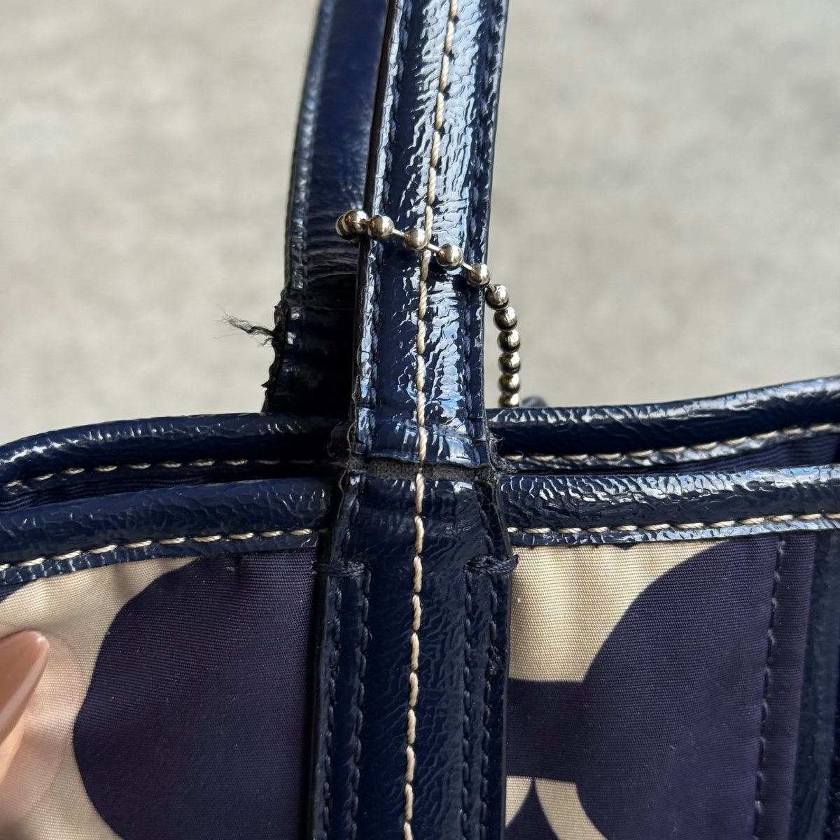 Coach Signature Stripe Carryall Tote
