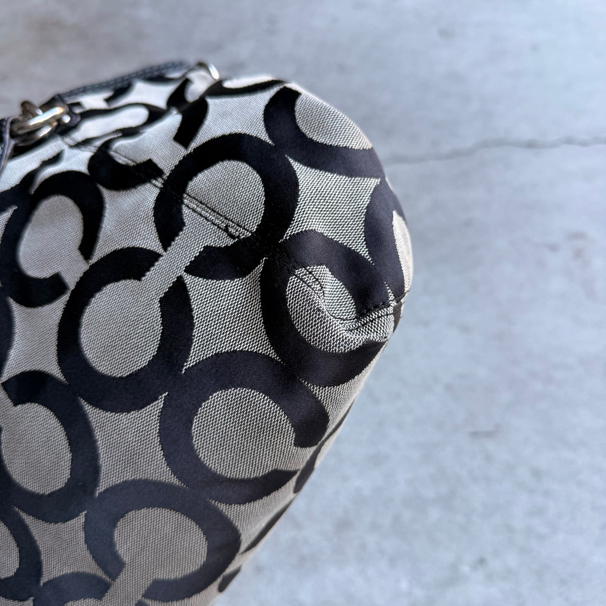 Coach Op Art Charm Tote