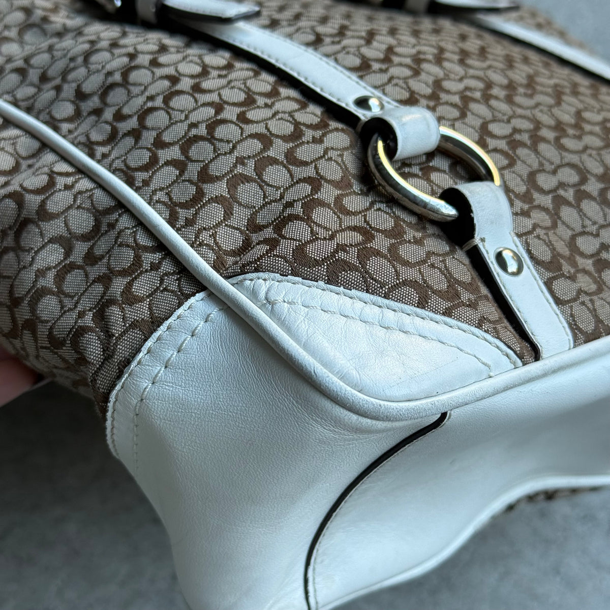 Vintage Coach Signature Jacquard Gallery Tote