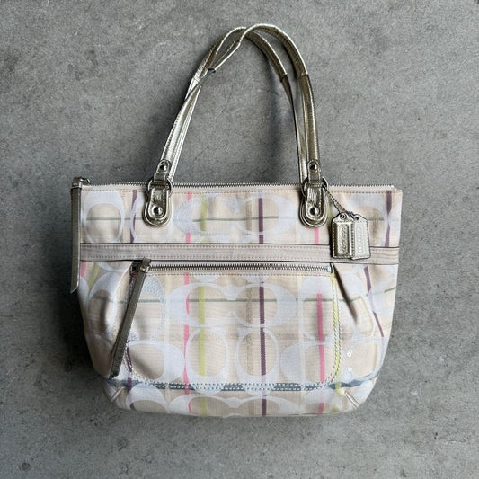 Coach Tattersall Sequin Tote
