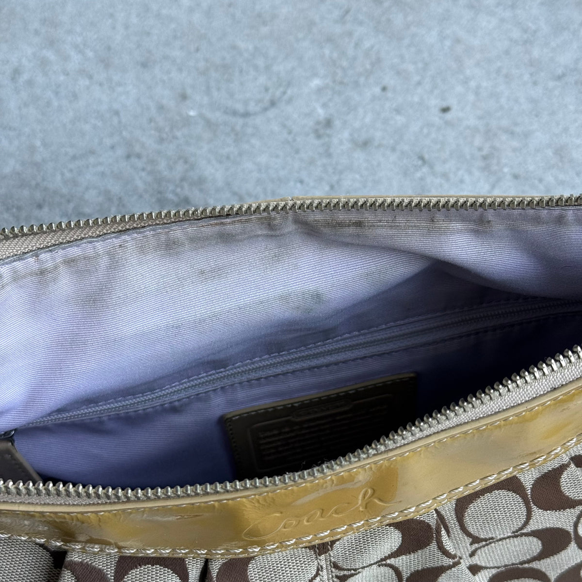 Coach Signature Jacquard Hobo Shoulder Bag
