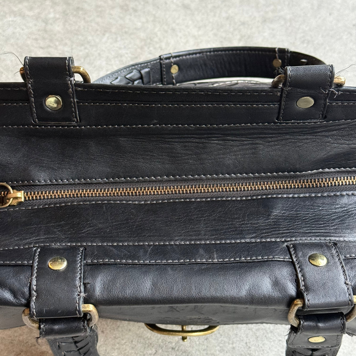 Vintage Coach Bleecker Signature Flap Shoulder Bag