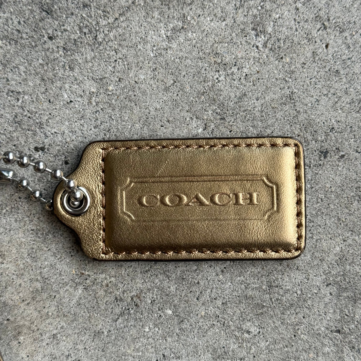 Coach Signature Gold Gallery East-West Tote