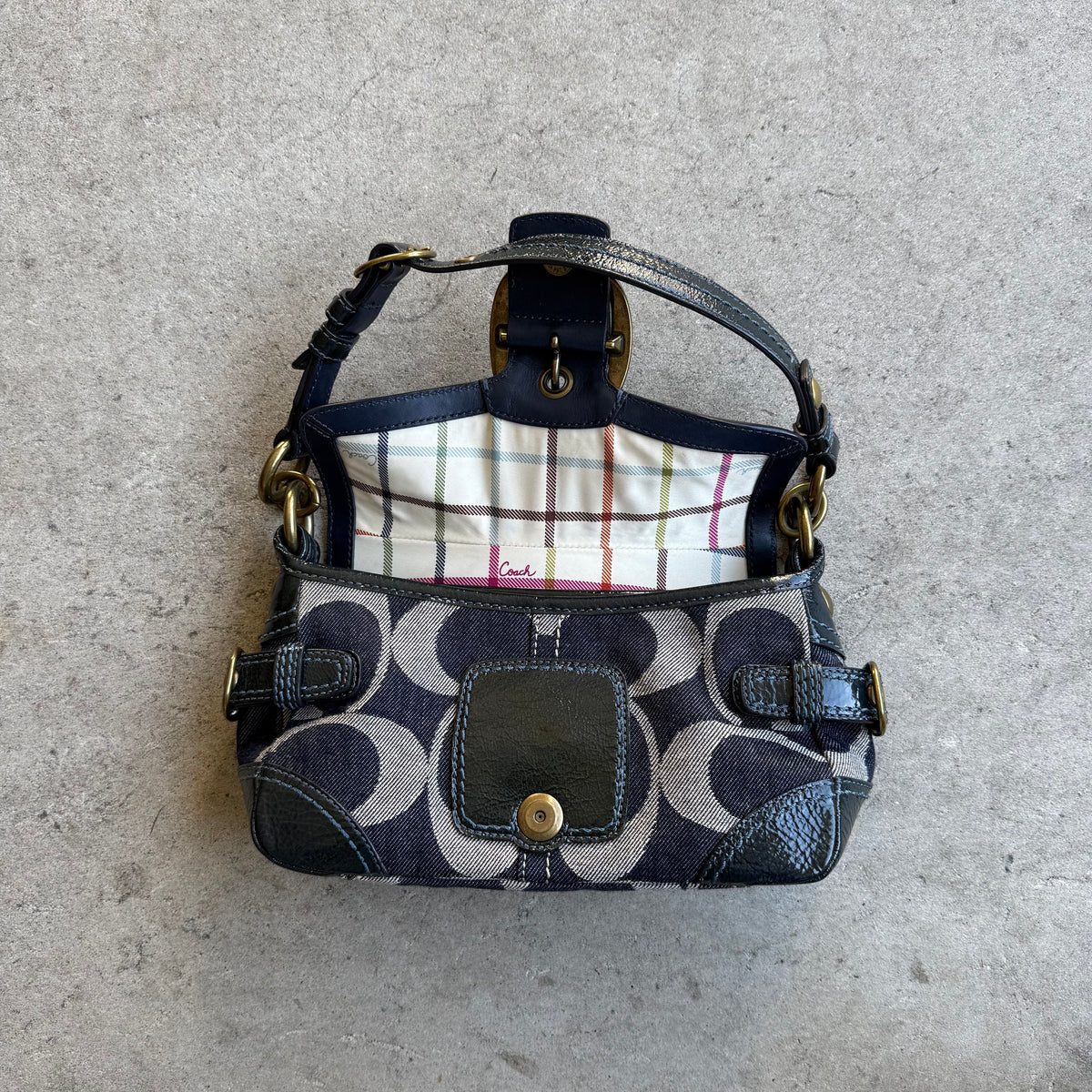Vintage Coach Bleecker Denim Soho Shoulder Bag