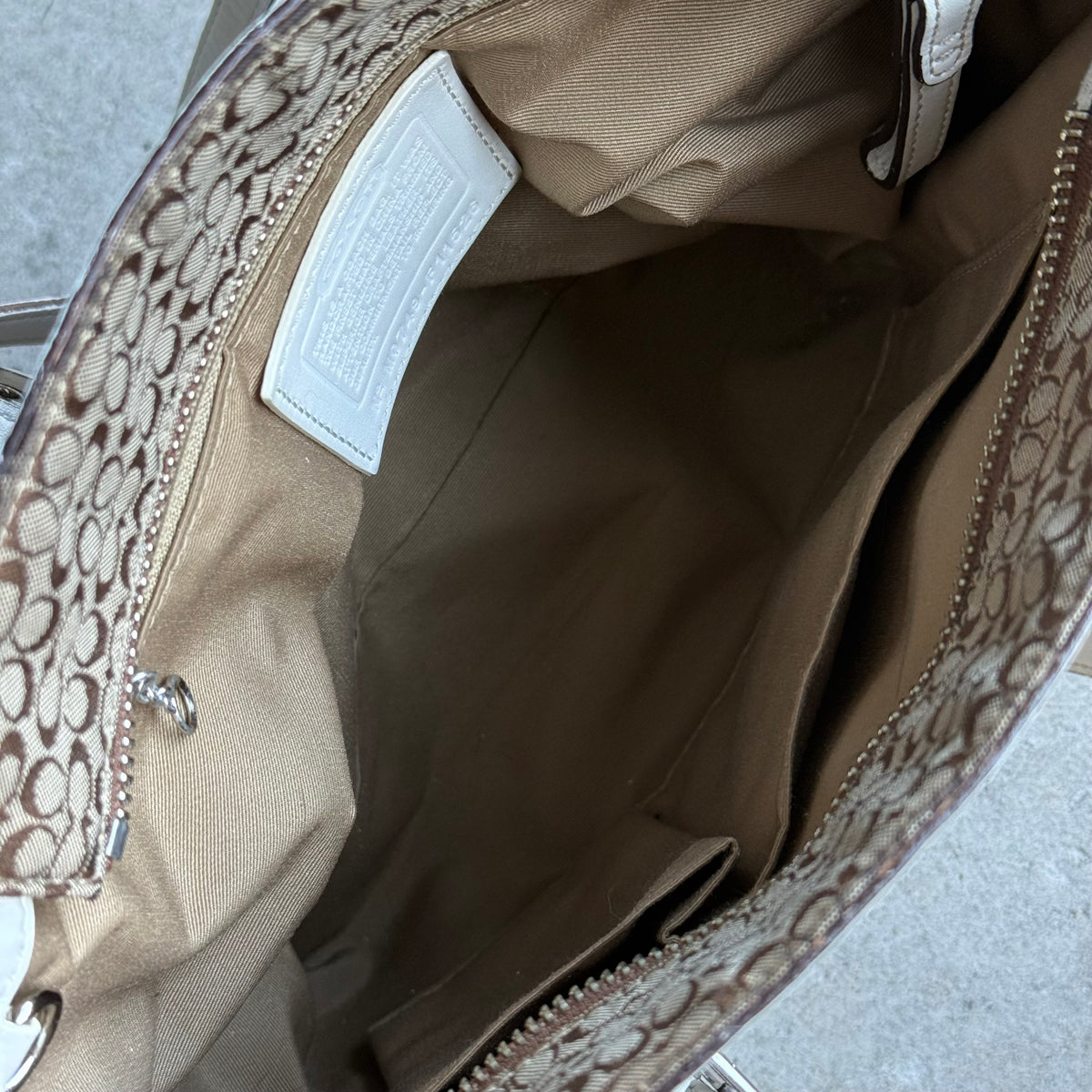 Vintage Coach Signature Jacquard Gallery Tote