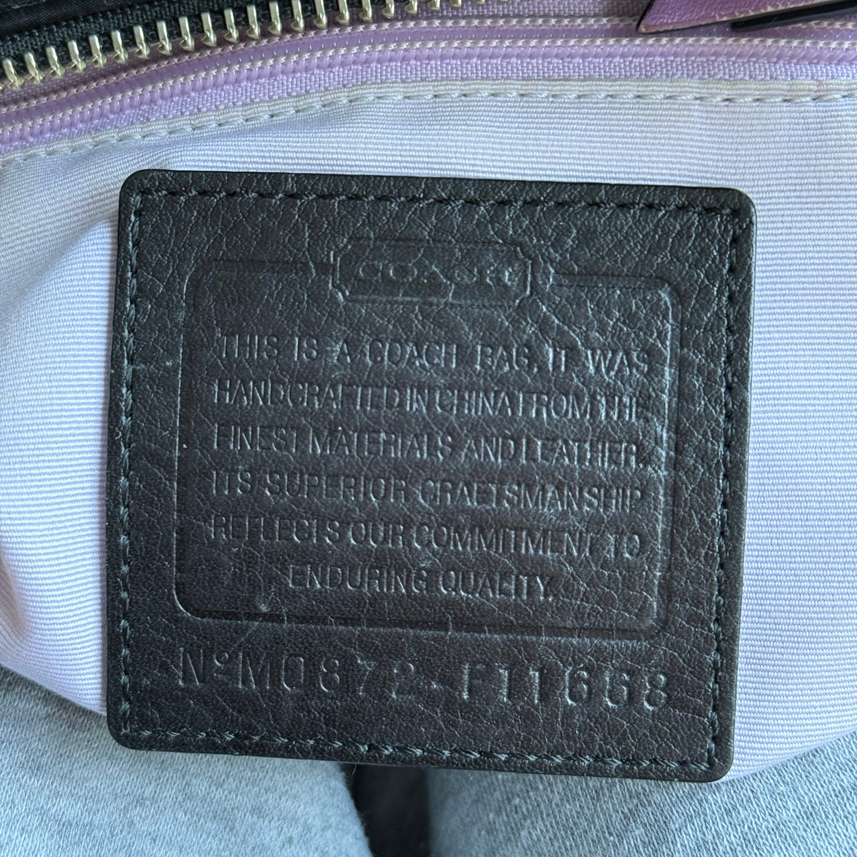 Vintage Coach Nylon Hampton Hobo Bag