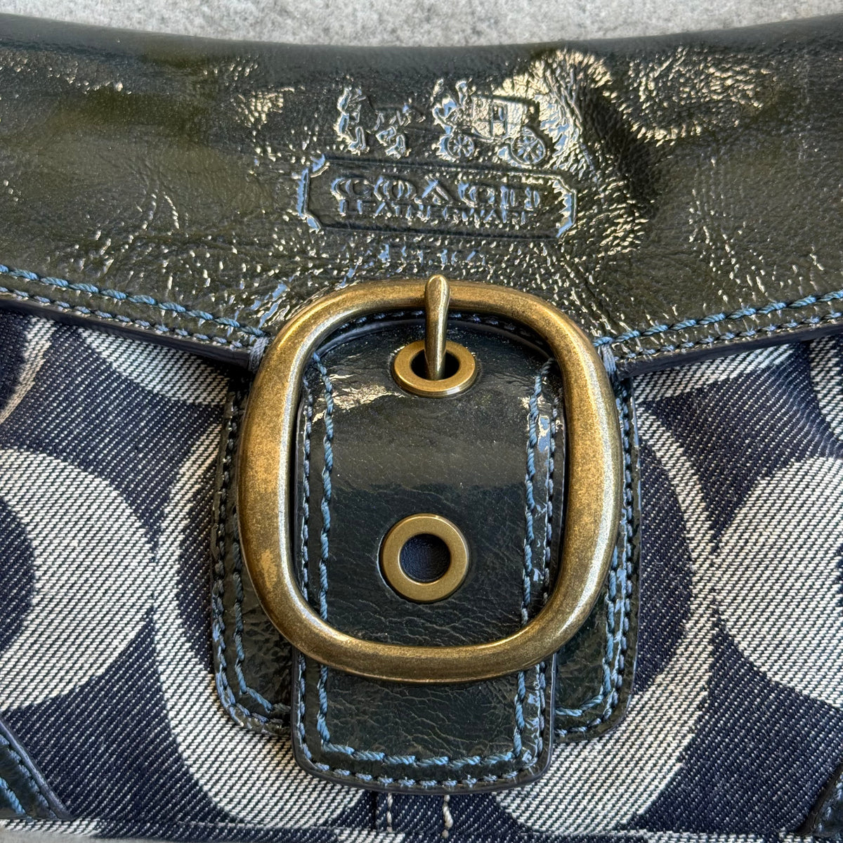 Vintage Coach Bleecker Denim Soho Shoulder Bag