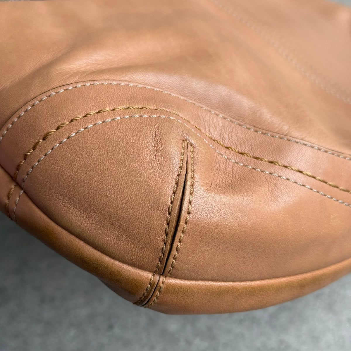 Vintage Coach Tan Leather Soho Shoulder Bag