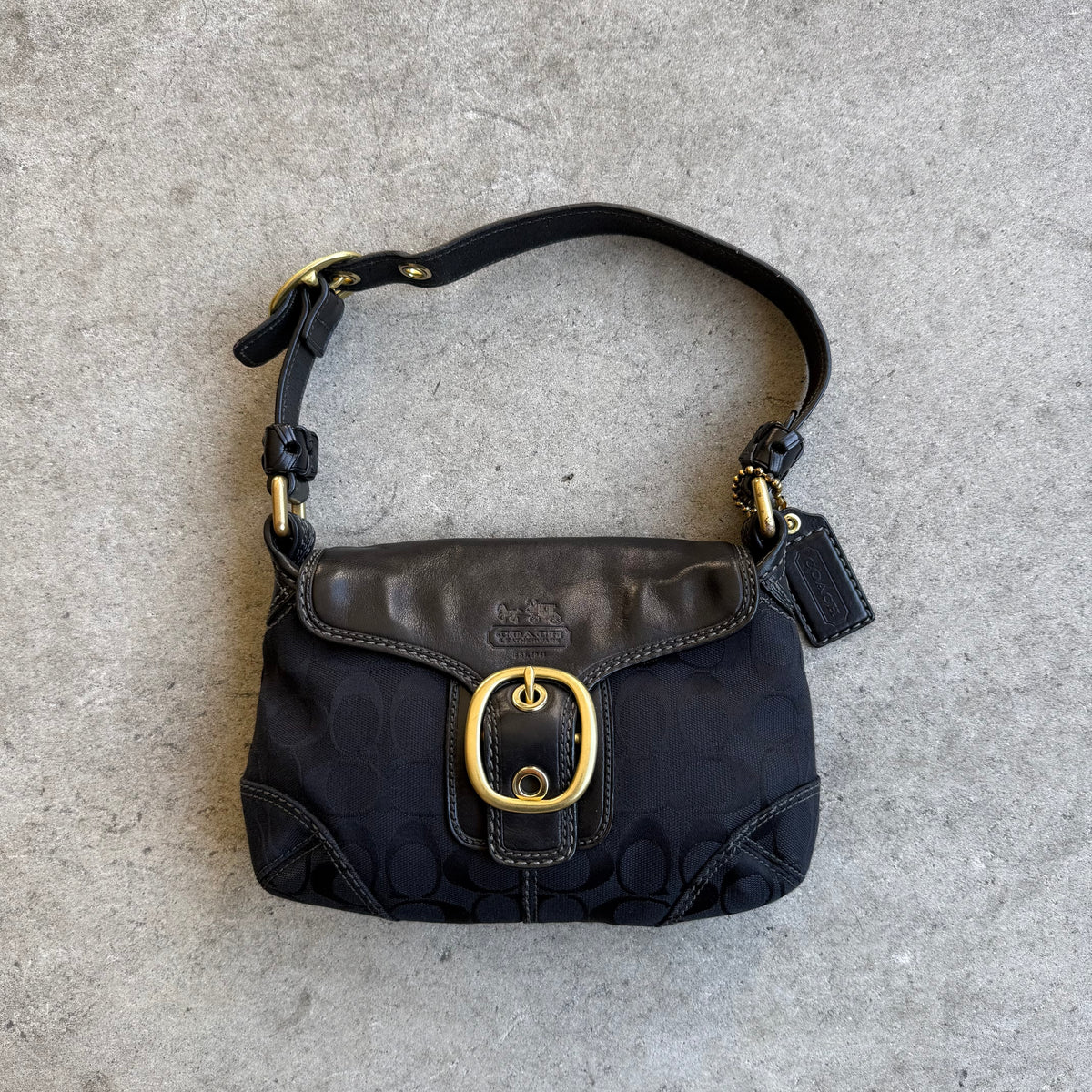 Vintage Coach Bleecker Signature Soho Shoulder Bag