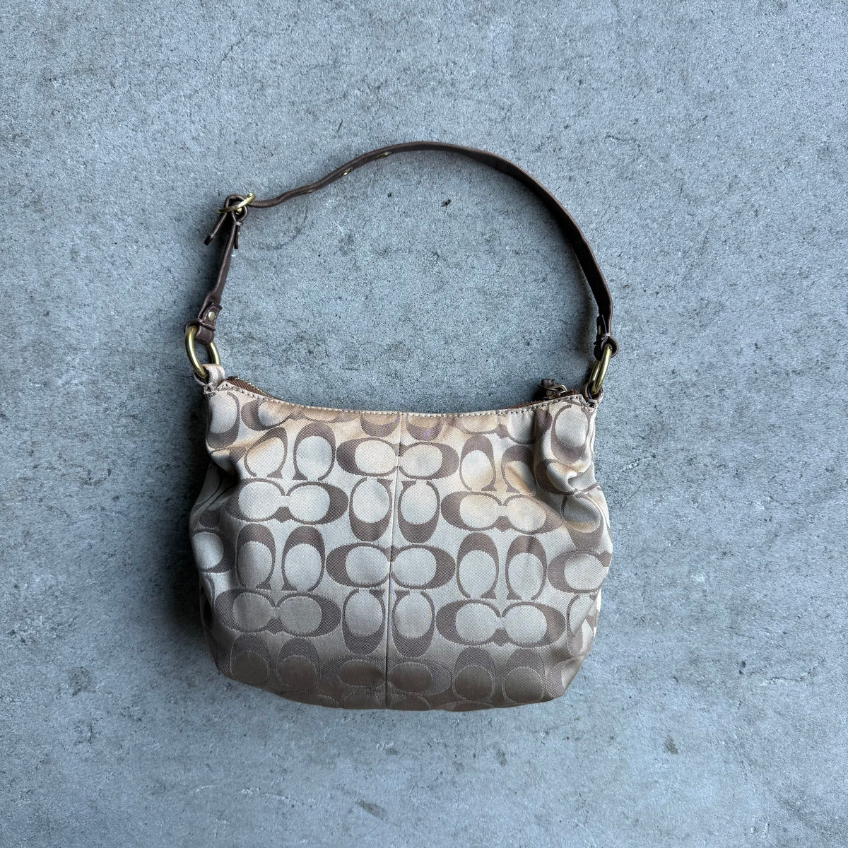 Vintage Coach Signature One-Shoulder Bag