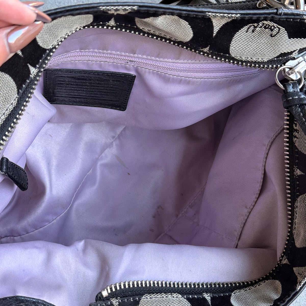 Coach Op Art Charm Tote