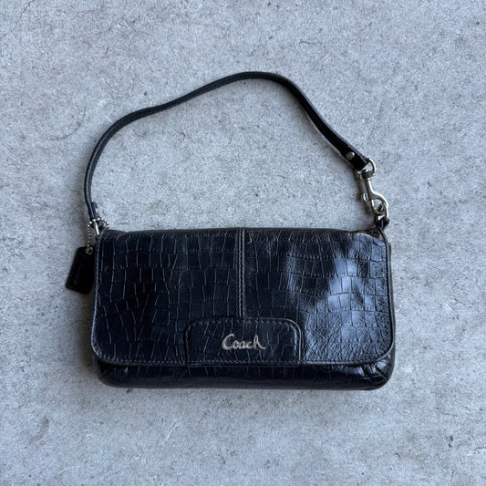 Coach Croc-Embossed Mini Handbag
