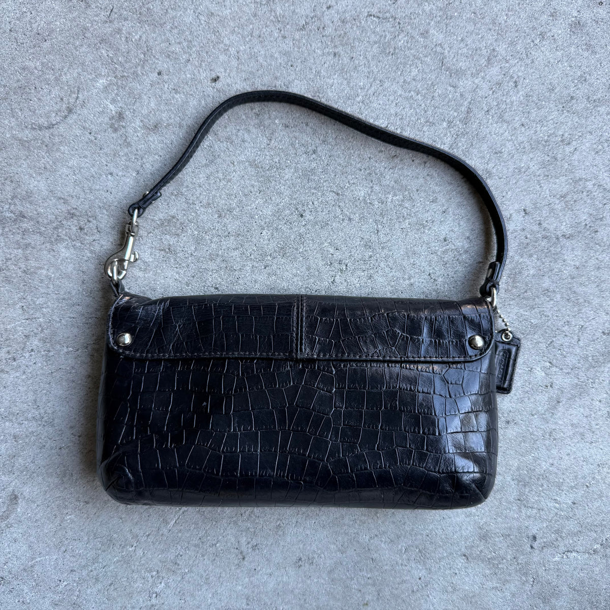 Coach Croc-Embossed Mini Handbag