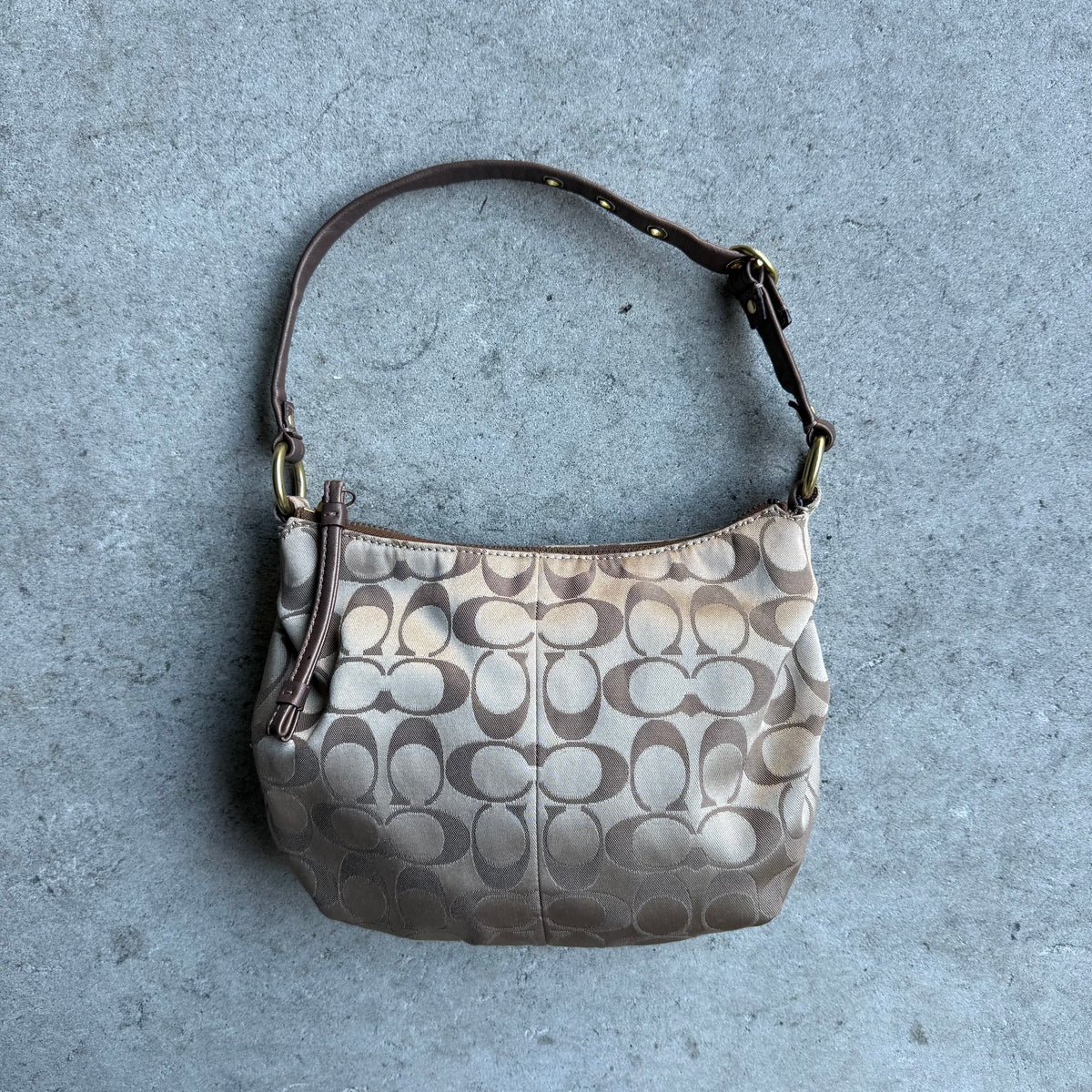 Vintage Coach Signature One-Shoulder Bag