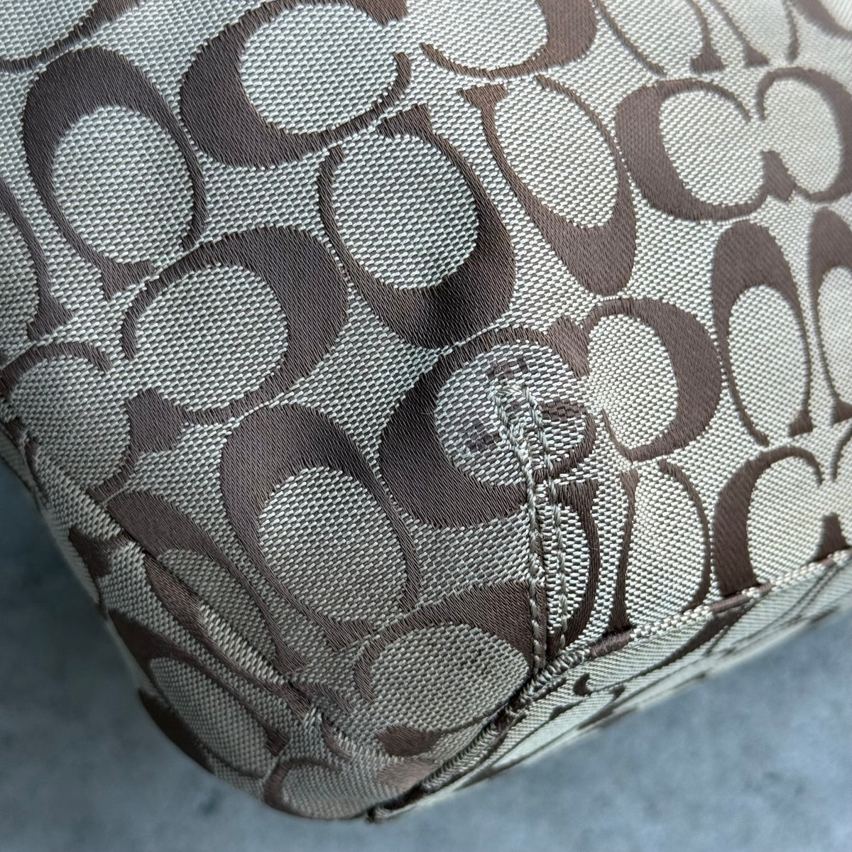 Coach Signature Jacquard Hobo Shoulder Bag