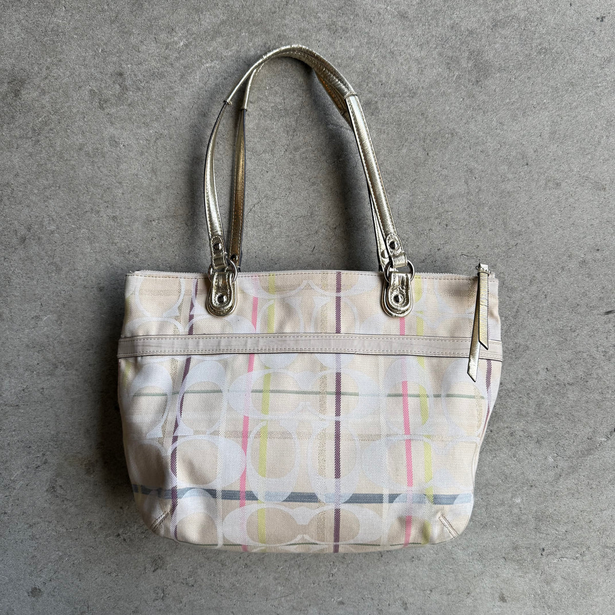 Coach Tattersall Sequin Tote