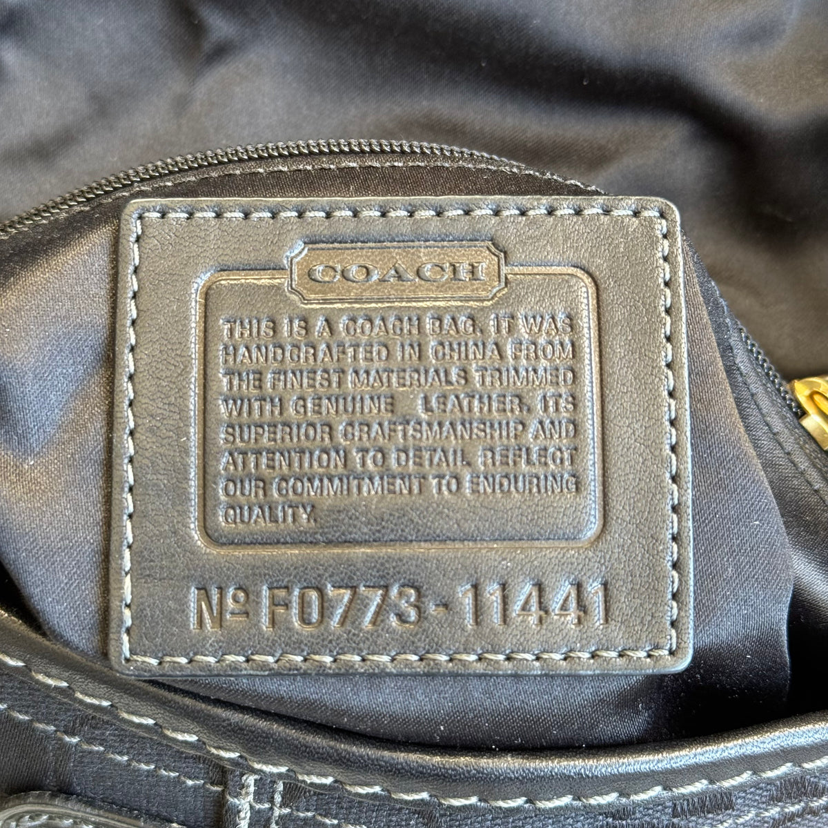 Vintage Coach Bleecker Signature Soho Shoulder Bag