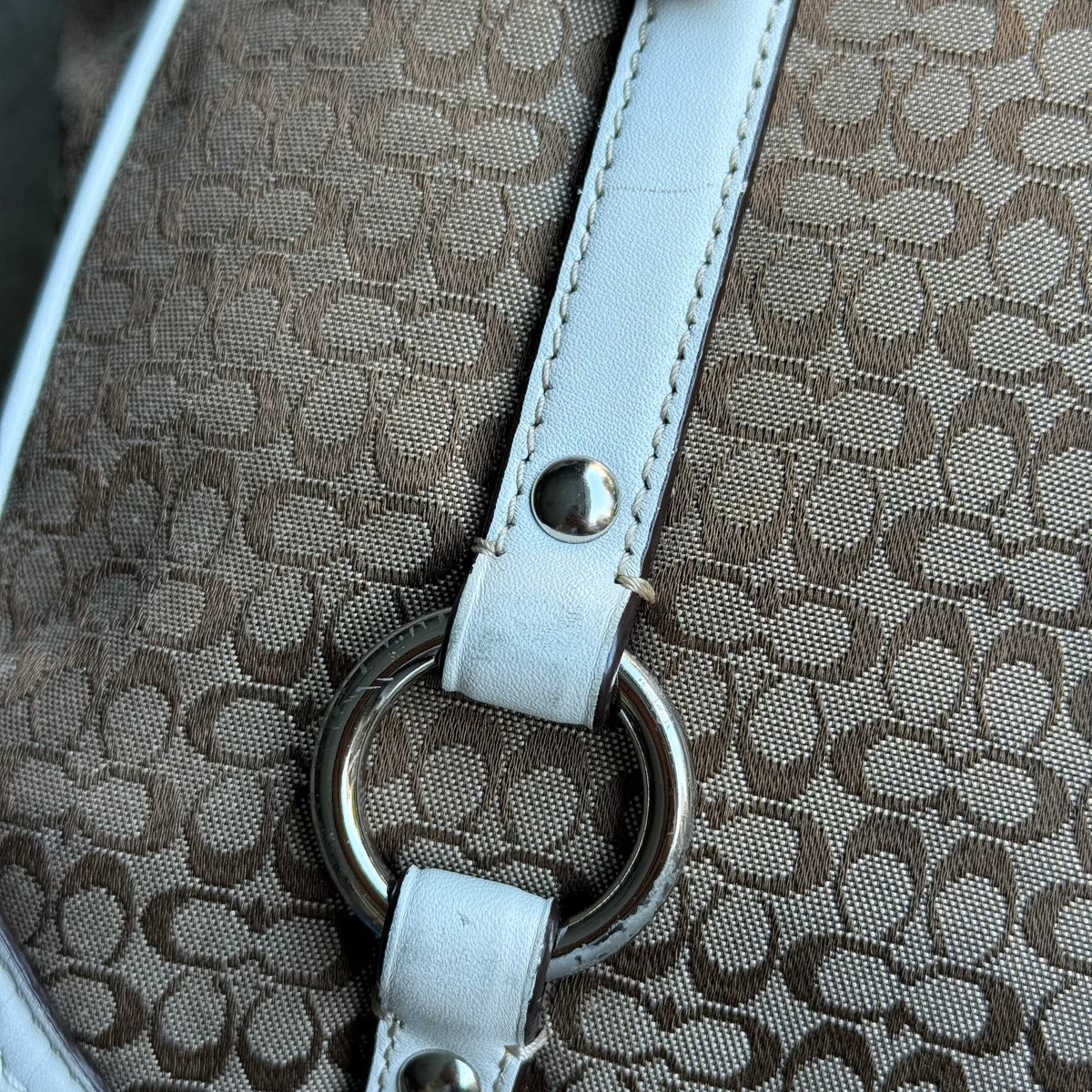 Vintage Coach Signature Jacquard Gallery Tote