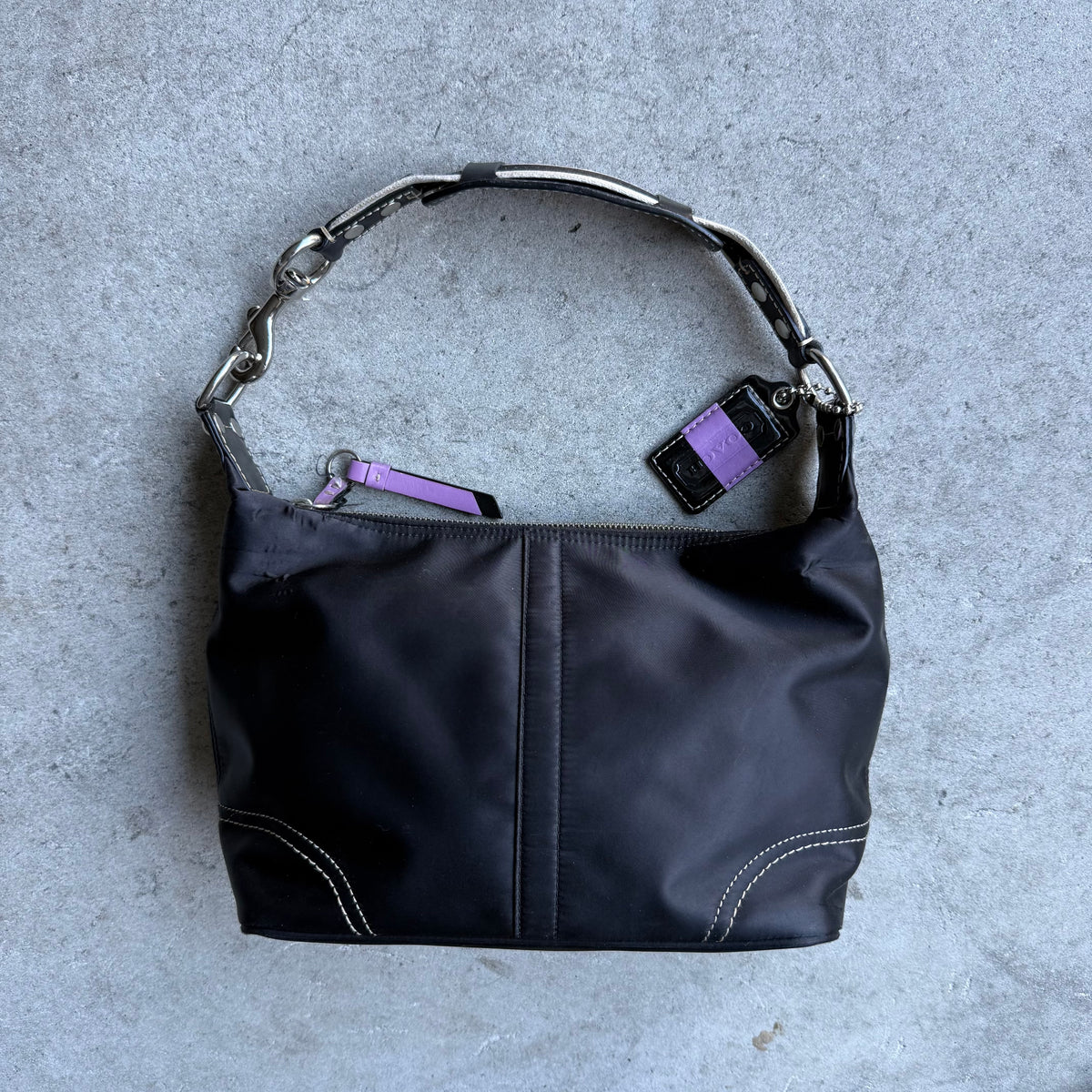 Vintage Coach Nylon Hampton Hobo Bag