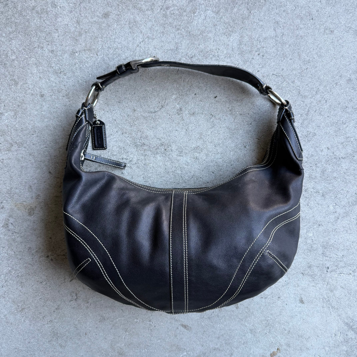 Vintage Coach Leather Hobo Bag