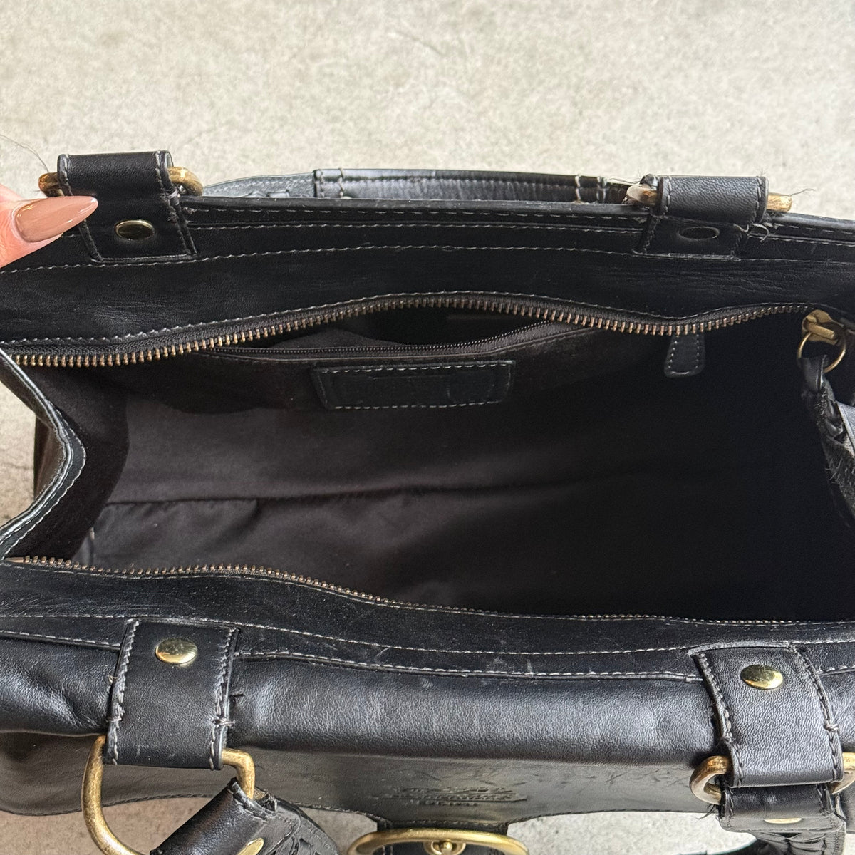 Vintage Coach Bleecker Signature Flap Shoulder Bag