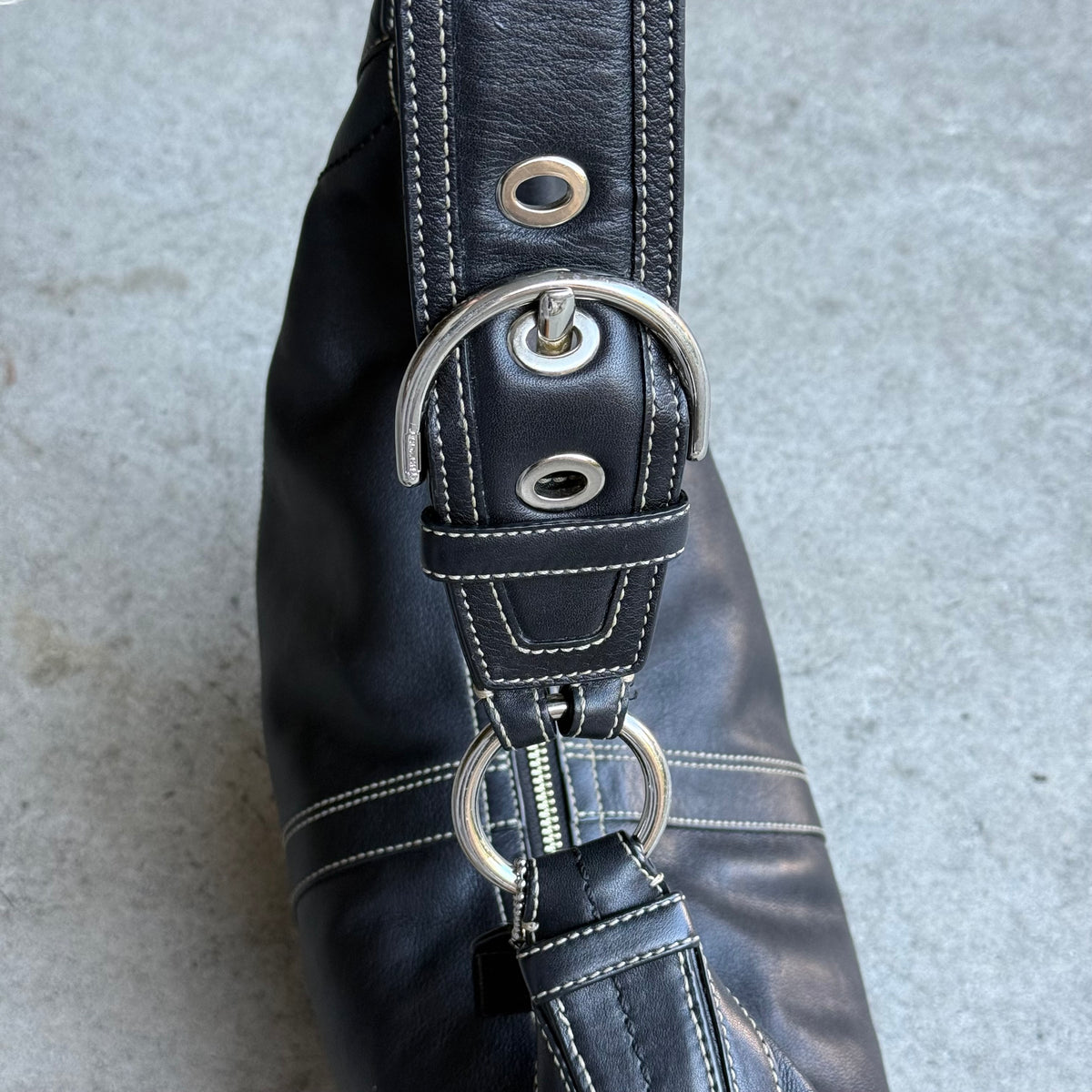 Vintage Coach Leather Hobo Bag