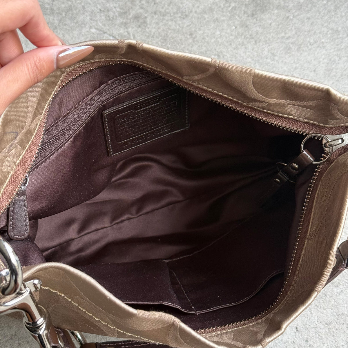 Coach Signature Carly Hobo Bag