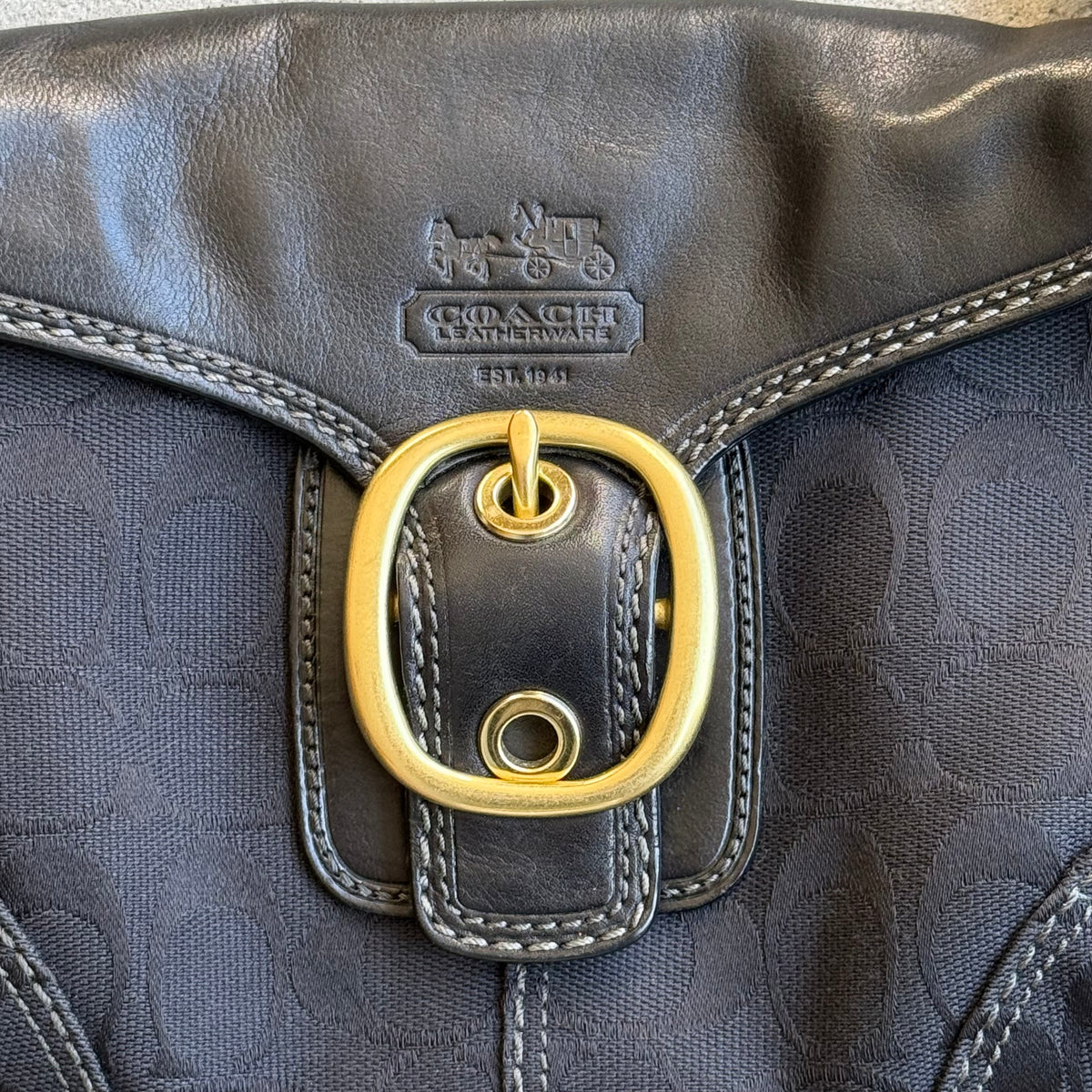 Vintage Coach Bleecker Signature Soho Shoulder Bag