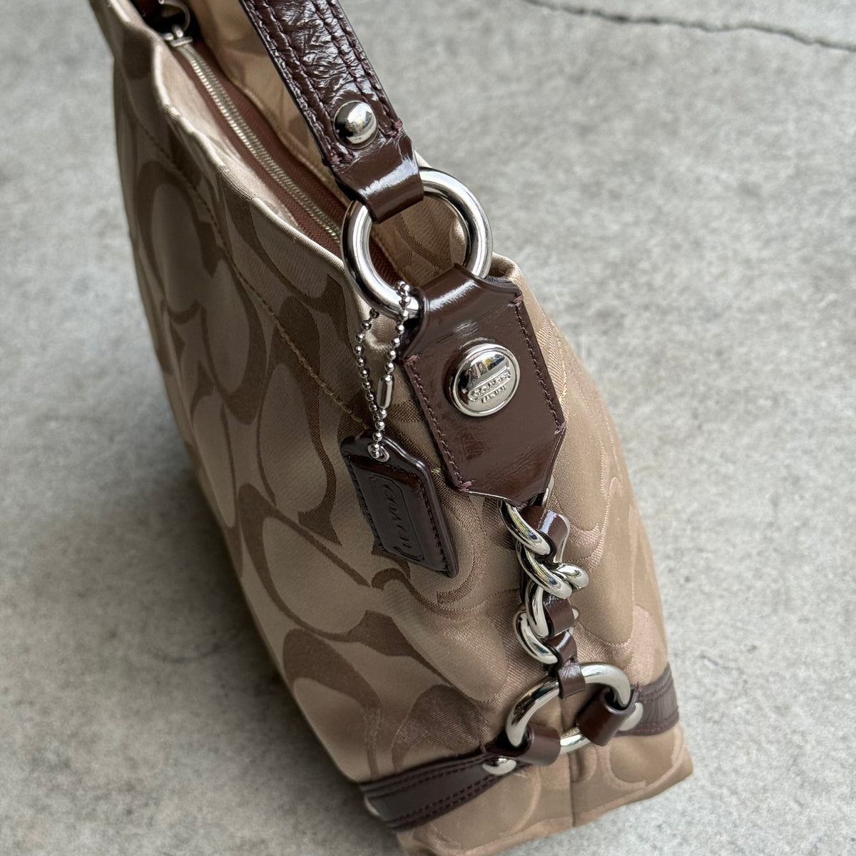 Coach Signature Carly Hobo Bag