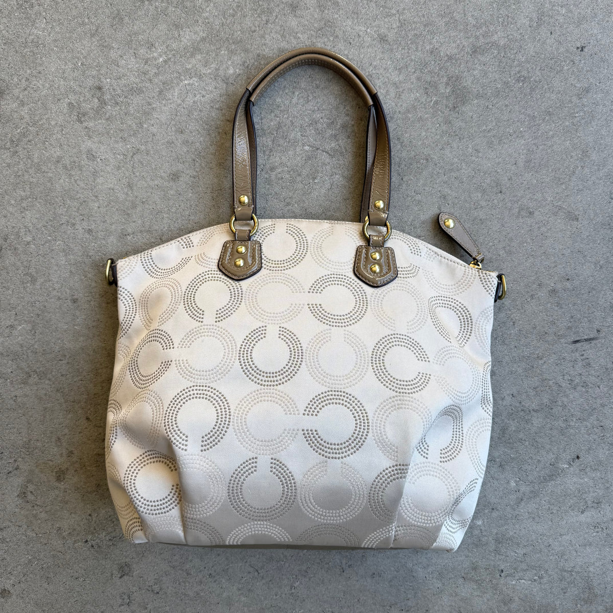 Coach Op Art Sateen Ashley North-South Satchel