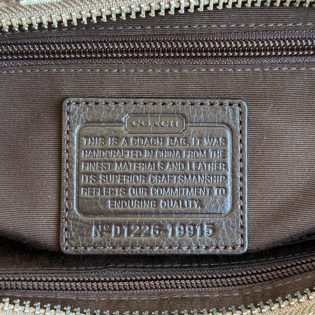 Coach Legacy Signature Stripe Candace Carryall