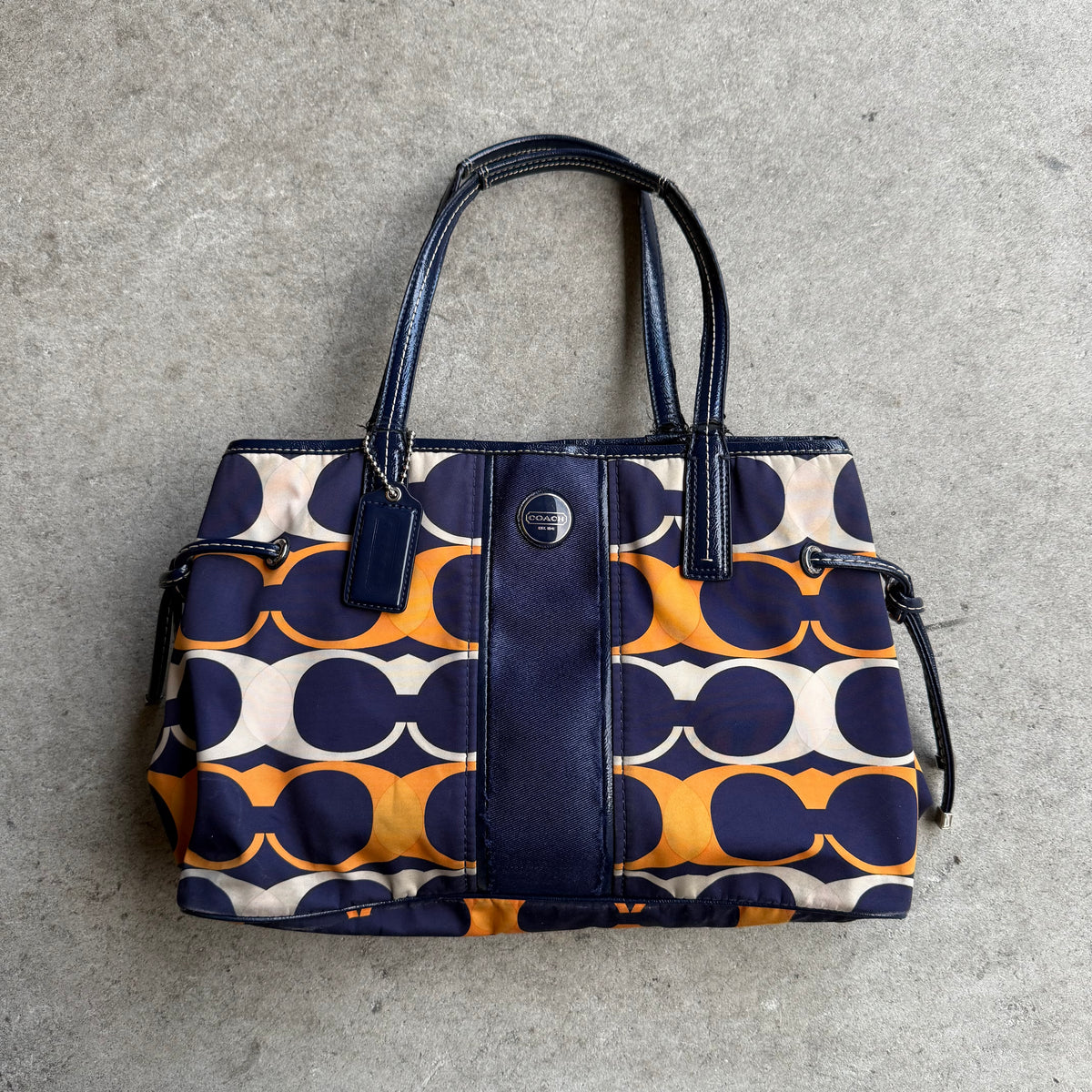 Coach Signature Stripe Carryall Tote