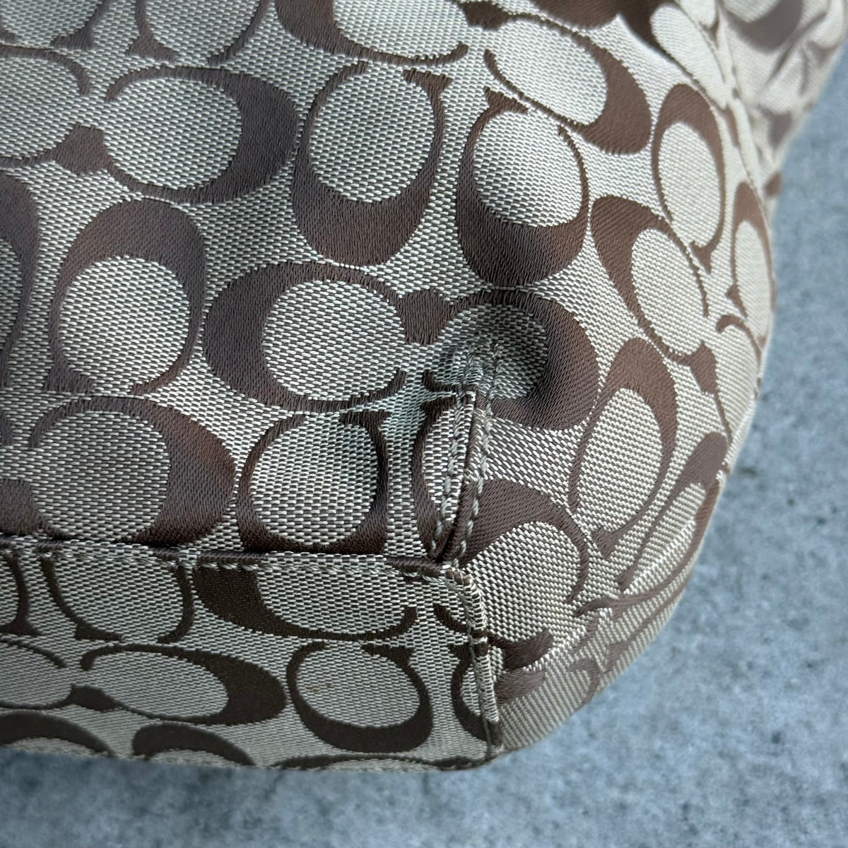 Coach Signature Jacquard Hobo Shoulder Bag